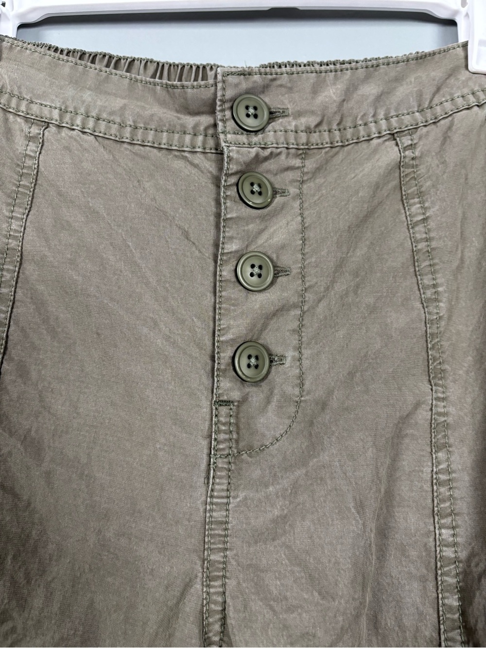 Free People Sylvie Green Barrel High Rise Pants - Picture 8 of 8